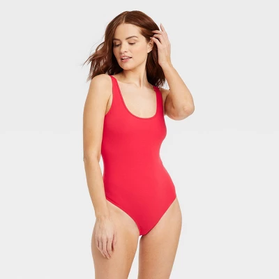 Women's Cotton Bodysuit - Auden™ Red - Image 5