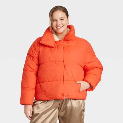 Women's Short Relaxed Puffer Jacket - A New Day™ - Image 6