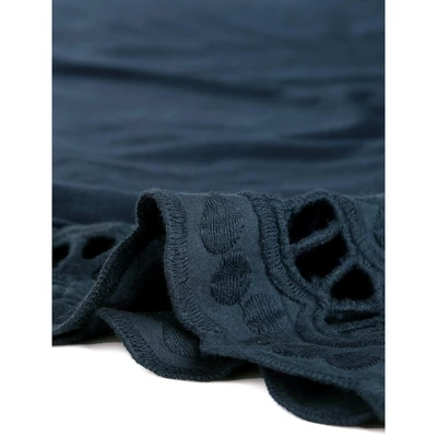 Agnes Orinda Women's Plus Size Lace Panel Elegant Work Short Sleeve Top - Image 5