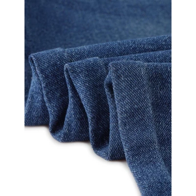 Agnes Orinda Women's Plus Size Jeans Zipper Back Yoke Stretch Roll Up Cuff Denim Pants - Image 5