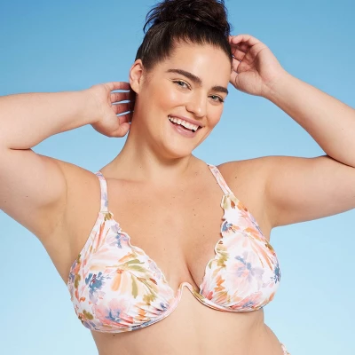 Women's Ruffle Underwire Bikini Top - Shade & Shore™ Multi - Image 2