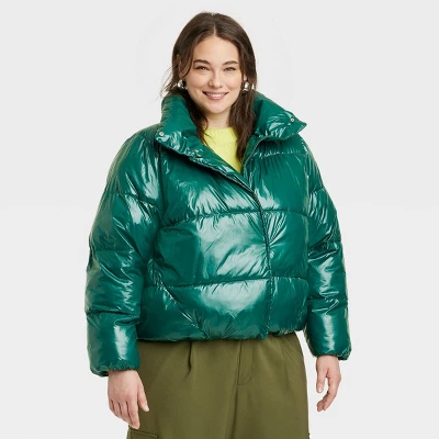 Women's Short Relaxed Puffer Jacket - A New Day™ - Image 9