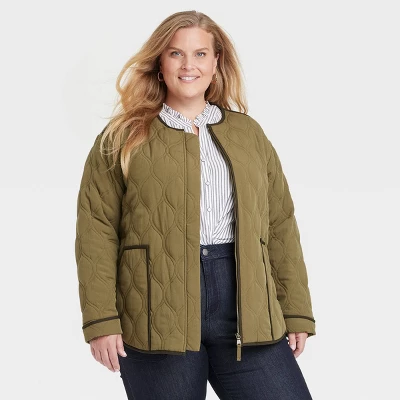 Women's Long Sleeve Quilted Jacket - Knox Rose™ - Image 4