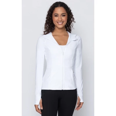 Yogalicious - Women's Slim Fit Hooded Track Jacket - Image 16