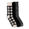 MUK LUKS Women's 3 Pack Boot Socks