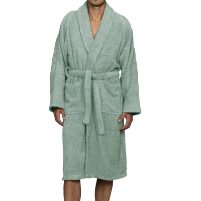 100% Cotton Ultra-Soft Terry Adult Unisex Lightweight Luxury Bathrobe By Blue Nile Mills - Image 13