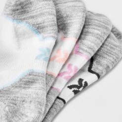 Women's Cushioned Active Striped 6+1 Bonus Pack No Show Tab Athletic Socks - All In Motion™ White 4-10
