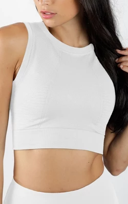 90 Degree By Reflex - Ribbed Long Line Bra - Image 4