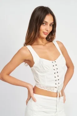 EMORY PARK Women's Cropped Tank Tops