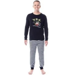 Beetlejuice Movie Film Chibi Lydia Deetz Adult Unisex Sleep Pajama Set Black