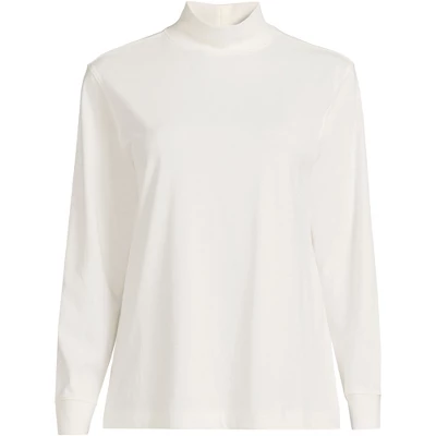 Lands' End Women's Plus Size Long Sleeve Super T Mock - Image 3