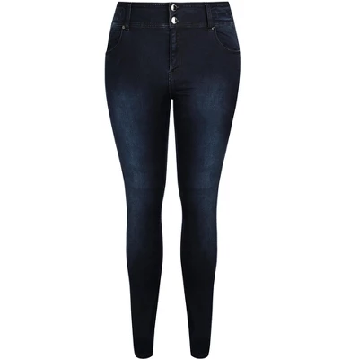 Women's Plus Size Harley Regular Skinny Jean - Denim | CITY CHIC - Image 2