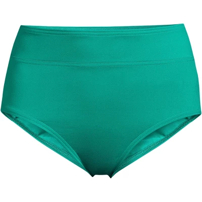 Lands' End Women's Tummy Control High Waisted Bikini Bottoms - Image 16