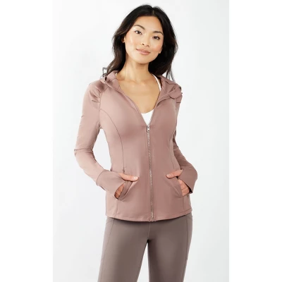 Yogalicious - Women's Slim Fit Hooded Track Jacket - Image 6