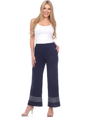 Women's Wide-Leg Pants - White Mark - Image 4