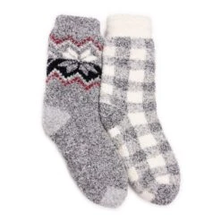 MUK LUKS Women's 2 Pack Cozy Cabin Socks