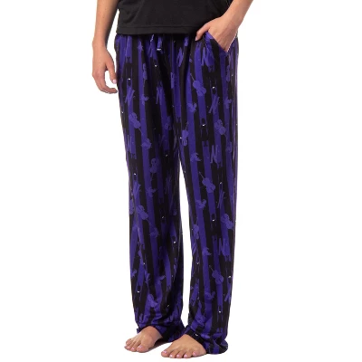 Wednesday Addams Women's Nevermore Academy Allover Print Sleep Pajama Pants Purple - Image 4