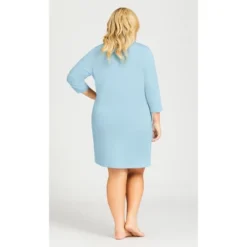 Women's Plus Size Cocktails Sleep Shirt - Blue | AVENUE