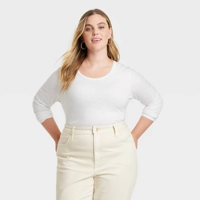 Women's Slim Fit Long Sleeve T-Shirt - Universal Thread™ - Image 5