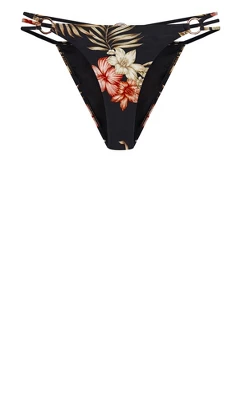 Women's Plus Size Amara Tropical Bikini Brief - Black | CCX - Image 2