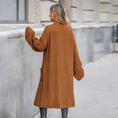 Women's Open-Front Duster Longline Cardigan - Cupshe - Image 4