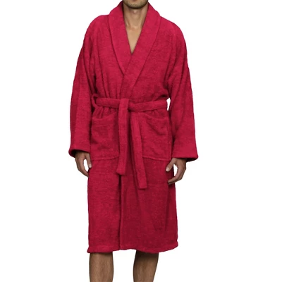 100% Cotton Ultra-Soft Terry Adult Unisex Lightweight Luxury Bathrobe By Blue Nile Mills - Image 10