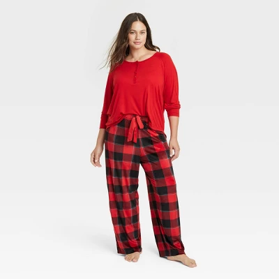 Women's Henley Gift Pajama Set - Stars Above⢠- Image 9