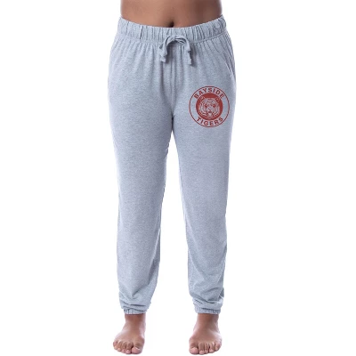 Saved By The Bell Womens' Bayside Tigers High Sleep Lounge Pajama Pants Grey - Image 3