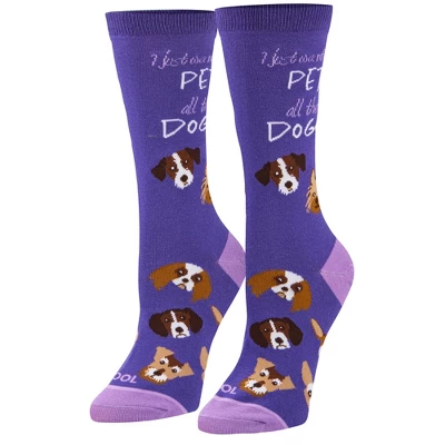 Cool Socks My Dog, Cat Is My Therapist Fun Print Novelty Crew Socks For Women, Size 5-10 - Image 5