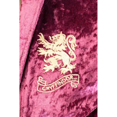 Harry Potter Womens Velvet Robe Hogwarts Houses - Image 3