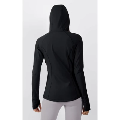 Yogalicious - Women's Slim Fit Hooded Track Jacket - Image 4