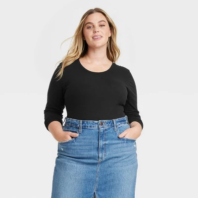 Women's Slim Fit Long Sleeve T-Shirt - Universal Thread™ - Image 4