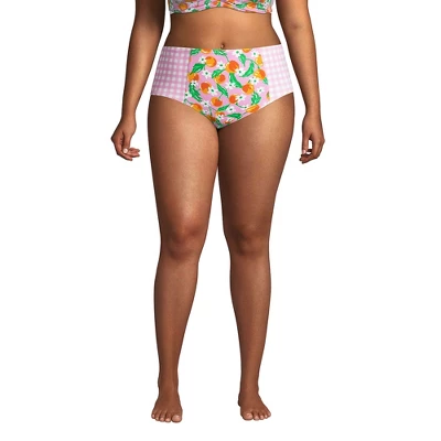 Lands' End Draper James X Lands' End Women's Plus Size Chlorine Resistant Retro High Waisted Bikini Bottoms - Image 9