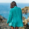 Women's Seafoam Long Sleeve Cover-Up Shirt - Cupshe