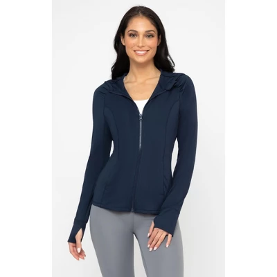 Yogalicious - Women's Slim Fit Hooded Track Jacket - Image 19