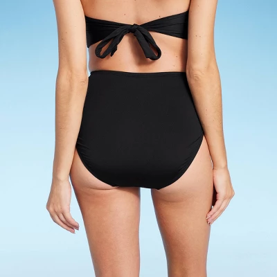 Women's Shirred High Waist Brief Full Coverage Bikini Bottom - Shade & Shoreâ„¢