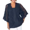 Jessica London Women’s Plus Size Crochet Cardigan