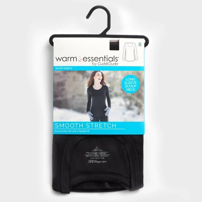 Warm Essentials By Cuddl Duds Women's Smooth Stretch Thermal Scoop Neck Top - Image 2