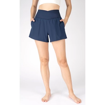 Yogalicious Womens Lightstreme Hybrid Backflip Short With Pockets - Image 5