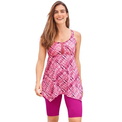 Swim 365 Women’s Plus Size Longer-Length Tankini Top - Image 16