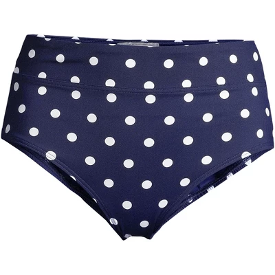 Lands' End Women's Tummy Control High Waisted Bikini Bottoms - Image 4