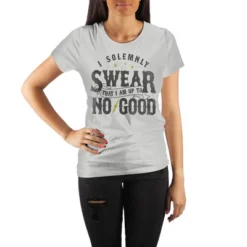 Harry Potter Marauder's Map I Solemnly Swear That I Am Up To No Good Women's White Tee T-Shirt Shirt