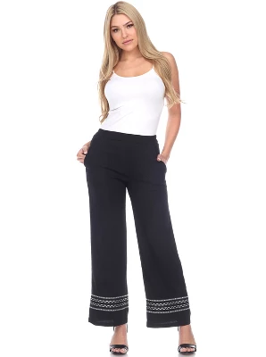 Women's Wide-Leg Pants - White Mark - Image 3