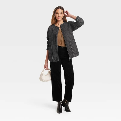 Women's Long Sleeve Quilted Jacket - Knox Rose™ - Image 2