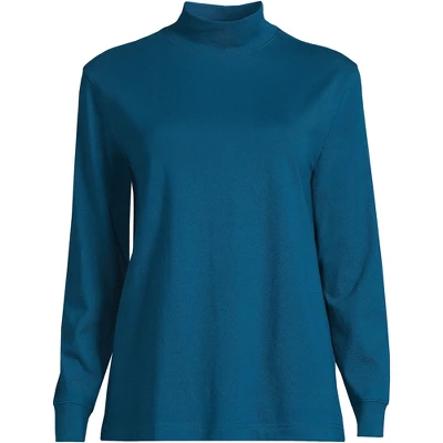 Lands' End Women's Plus Size Long Sleeve Super T Mock - Image 14