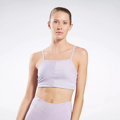 Reebok Yoga Performance Rib Crop Top Womens Athletic T-Shirts - Image 8
