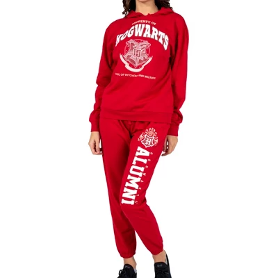 Harry Potter Hogwarts Alumni Juniors Red Hoodie And Joggers Set - Image 7