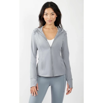 Yogalicious - Women's Slim Fit Hooded Track Jacket - Image 10