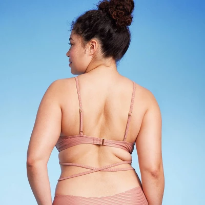 Women's Strappy Underwire Bikini Top - Wild Fable⢠Brown Lurex - Image 4