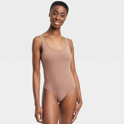 Women's Cotton Stretch Tank Bodysuit - Auden™ - Image 5